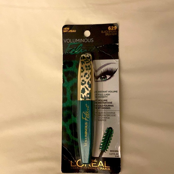 L’oreal Voluminous Feline Instant Volume Full Lash Density Mascara - Black Brown - Picture 1 of 3